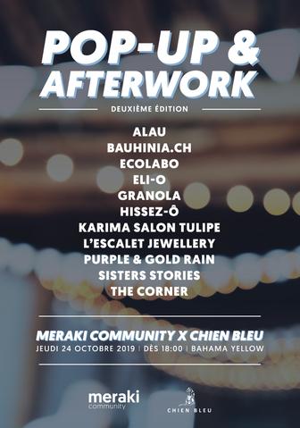 POP-UP & AFTERWORK -  MERAKI COMMUNITY X CHIEN BLEU 24.10.19 @BAHAMAYELLOW